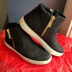 Kenneth Cole suede sneaker bootie